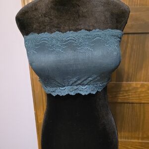 Hunter green Spanx Lace Bandeau Bra